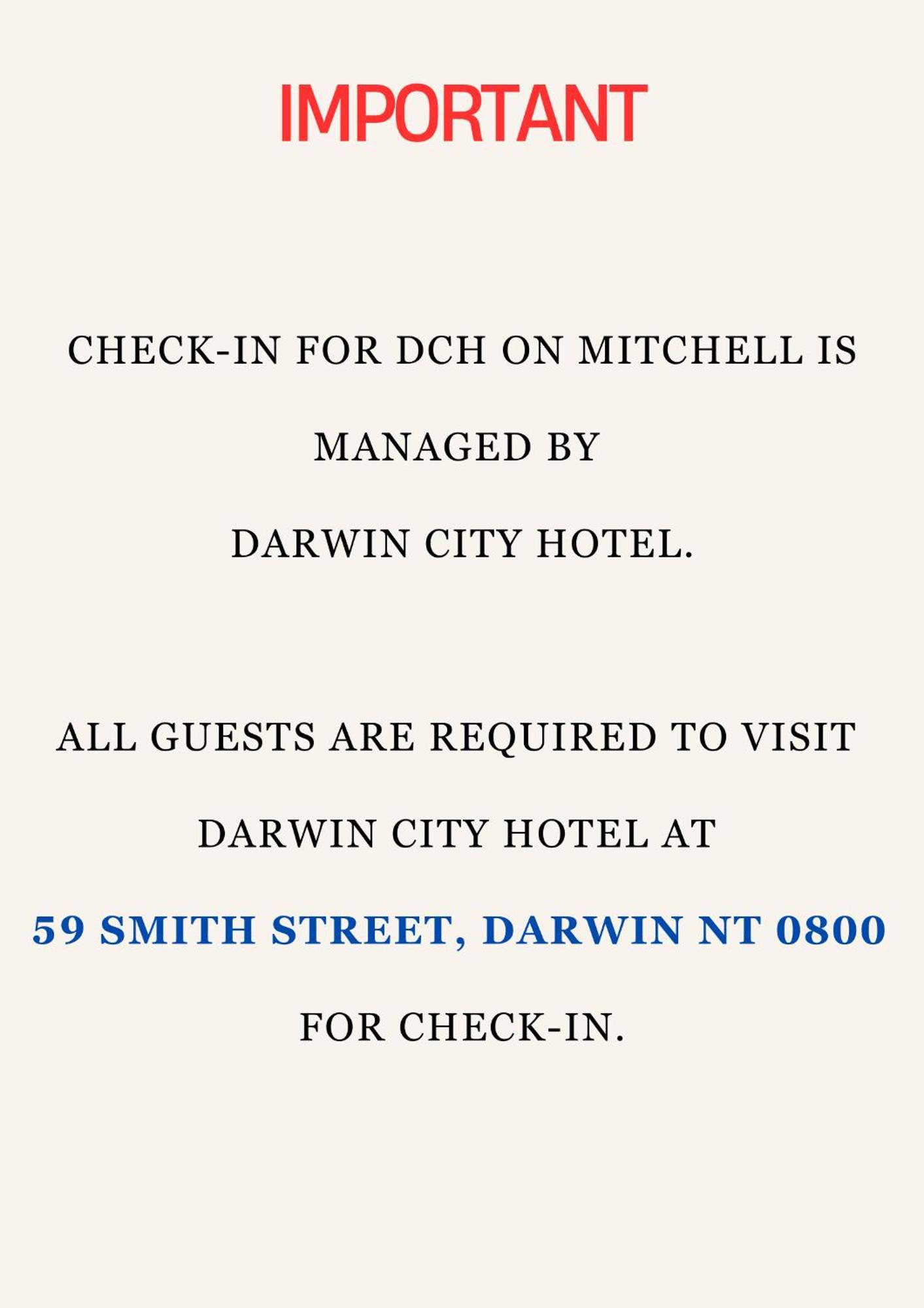 Hotel Dch On Mitchell Darwin Esterno foto